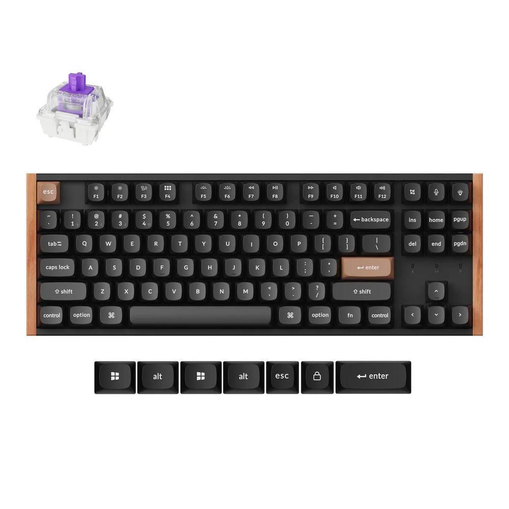 Keychron K8 HE (K8H-F1) Wireless Magnetic Switch Custom Keyboard (Special Edition Black)