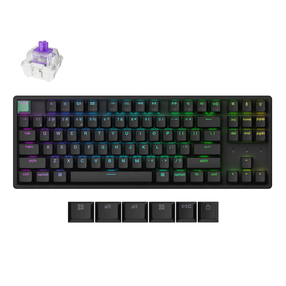 Keychron K8 HE (K8H-J1) Wireless Magnetic Switch Custom Keyboard (Black)