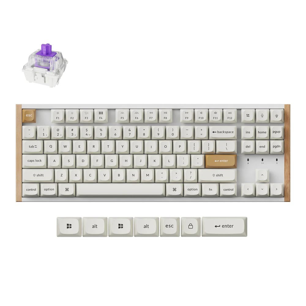 Keychron K8 HE (K8H-Q1) Wireless Magnetic Switch Custom Keyboard (Special Edition White)