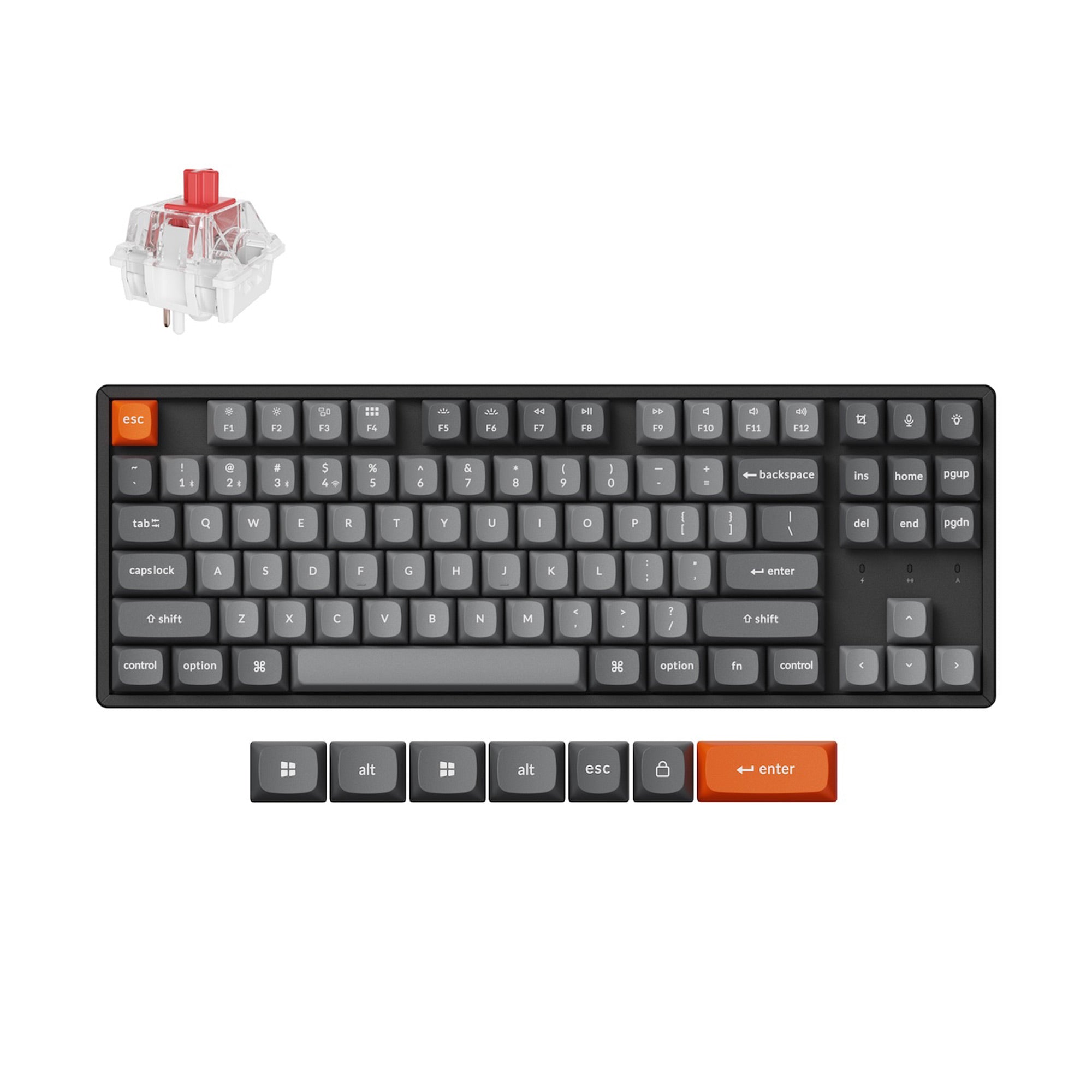 Keychron K8 Max (K8M-J1) Wireless Mechanical Keyboard (Red Switch)