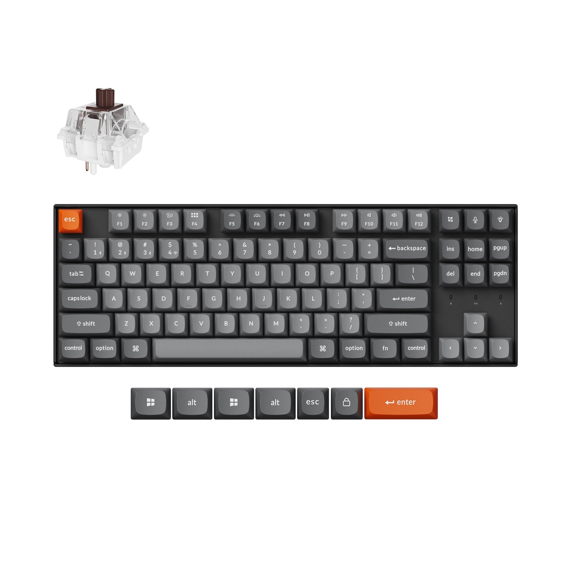 Keychron K8 Max (K8M-J3) Wireless Mechanical Keyboard (Brown Switch)