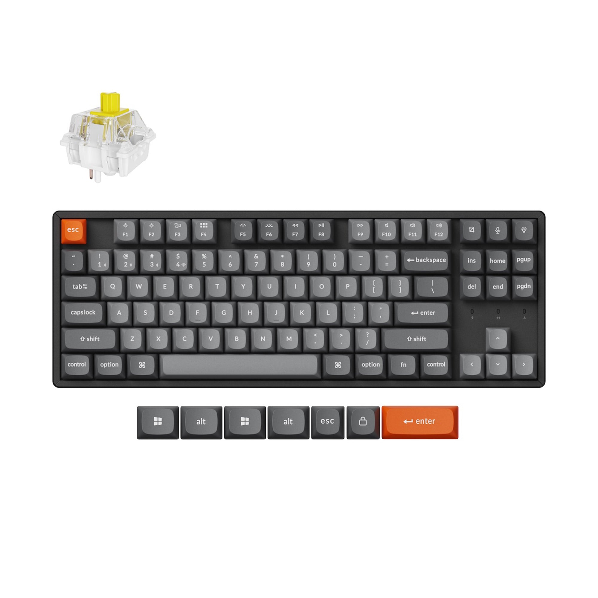 Keychron K8 Max (K8M-J4) Wireless Mechanical Keyboard (Banana Switch)