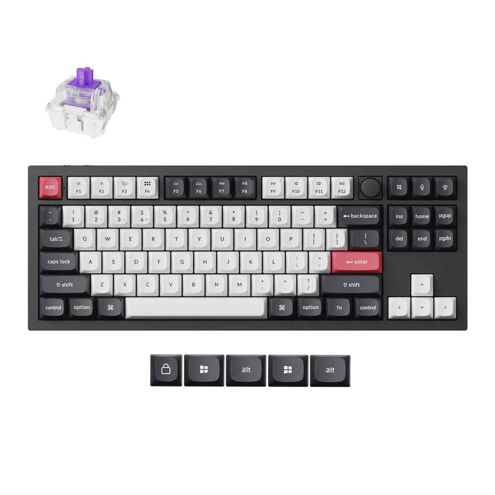 Keychron Q3 HE (Q3H-M1) Wireless Magnetic Switch Custom Keyboard (Black)