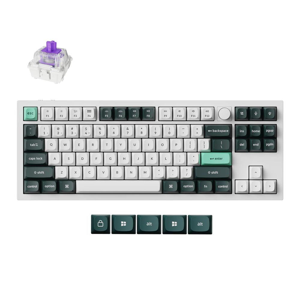 Keychron Q3 HE (Q3H-P1) Wireless Magnetic Switch Custom Keyboard (White)