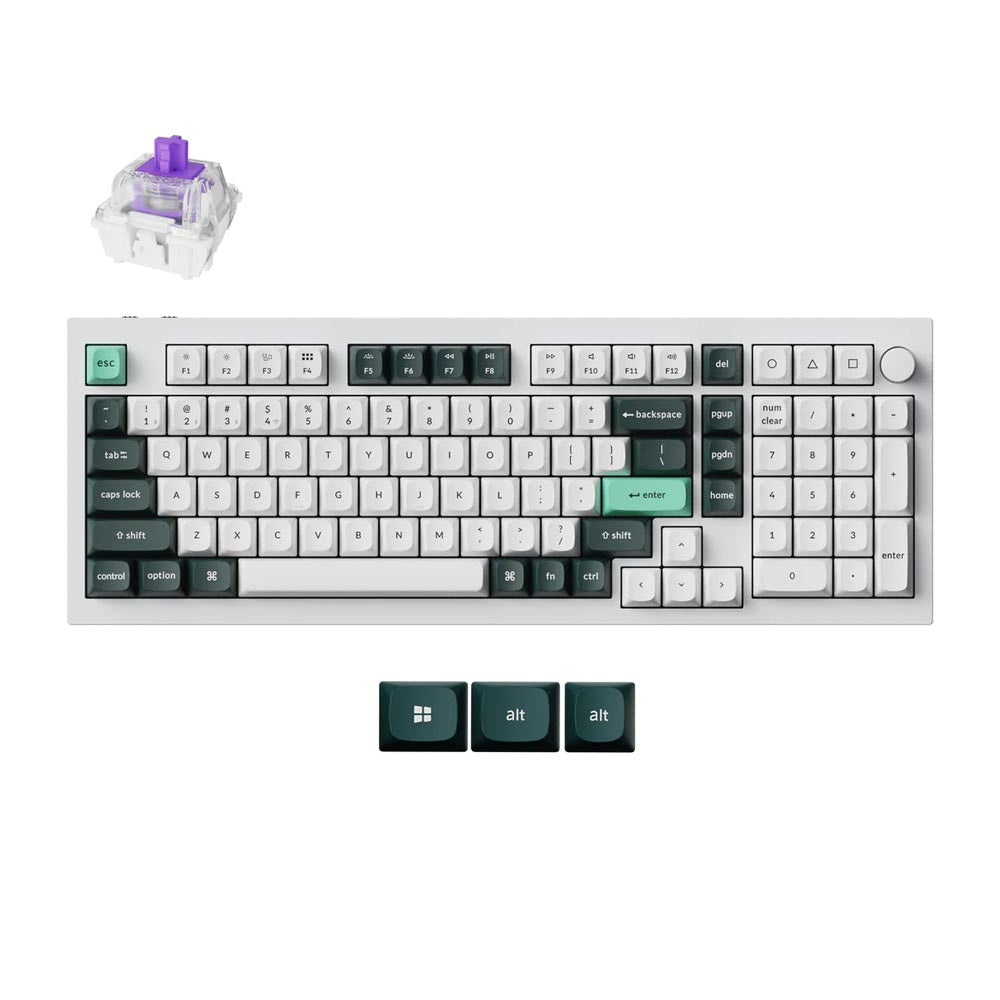 Keychron Q5 HE (Q5H-P1) Wireless Magnetic Switch Custom Keyboard - White