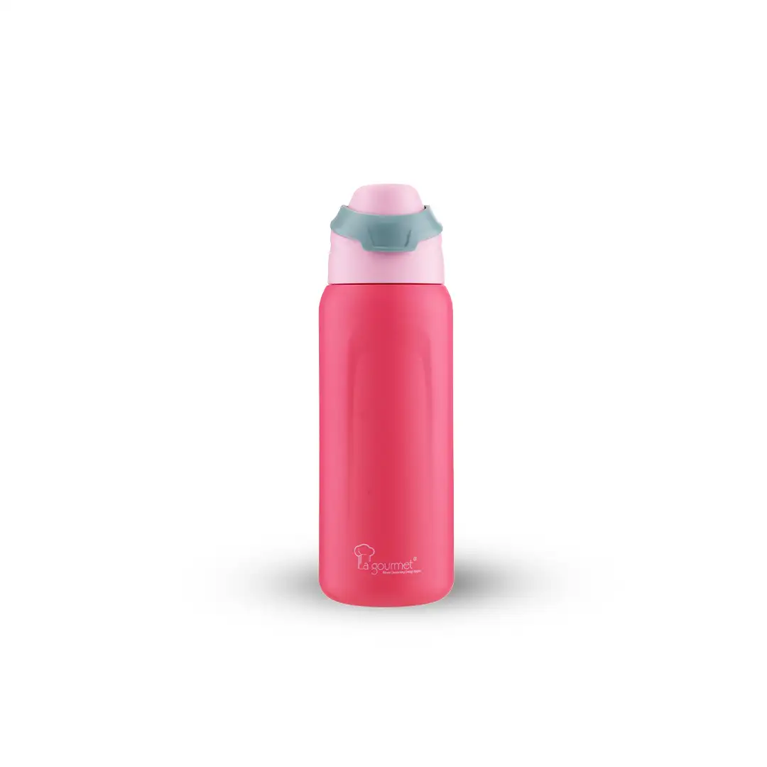 La Gourmet LGFLO432209 710ml Thermal Bottle - Mint Rose