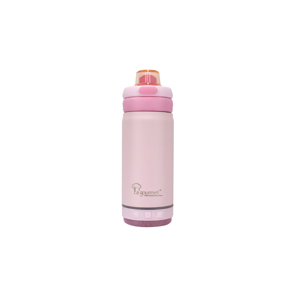 La Gourmet LGHE434746-PK 350ml Hydrotune Thermal Bottle with BT Speaker