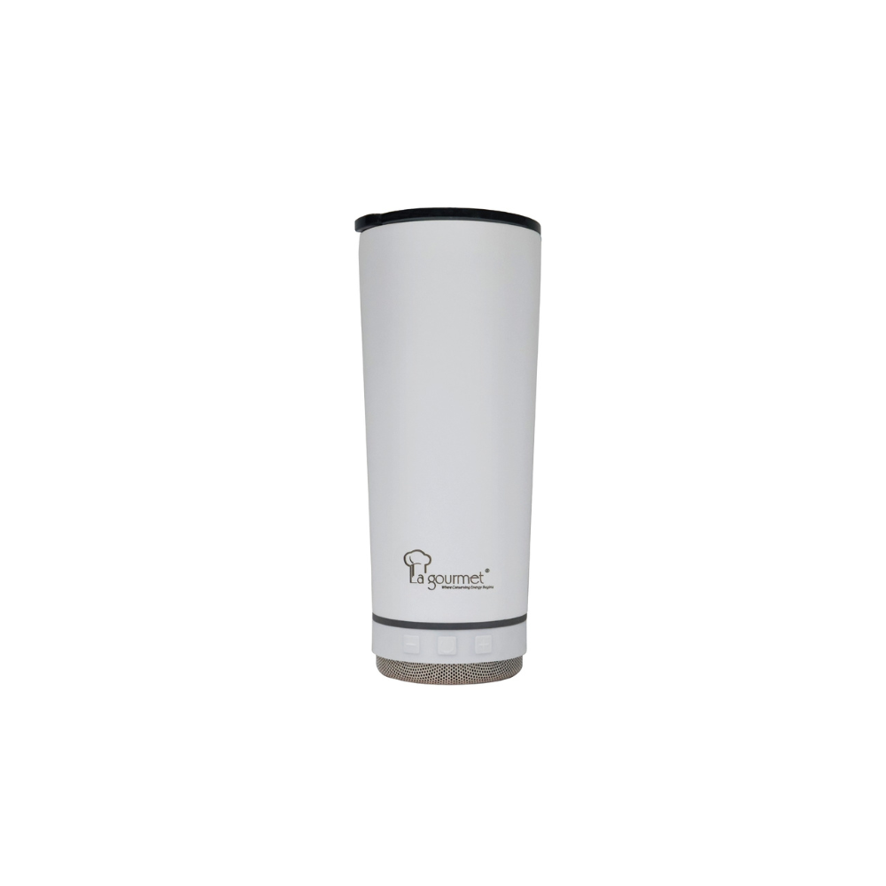 La Gourmet LGHE434760-WH 600ml Hydrotune Thermal Mug with BT Speaker