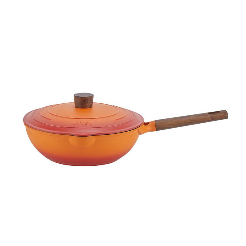 La Gourmet LGSNFE410160-OG Shogun Flame 28cm Wok with Aluminium Lid