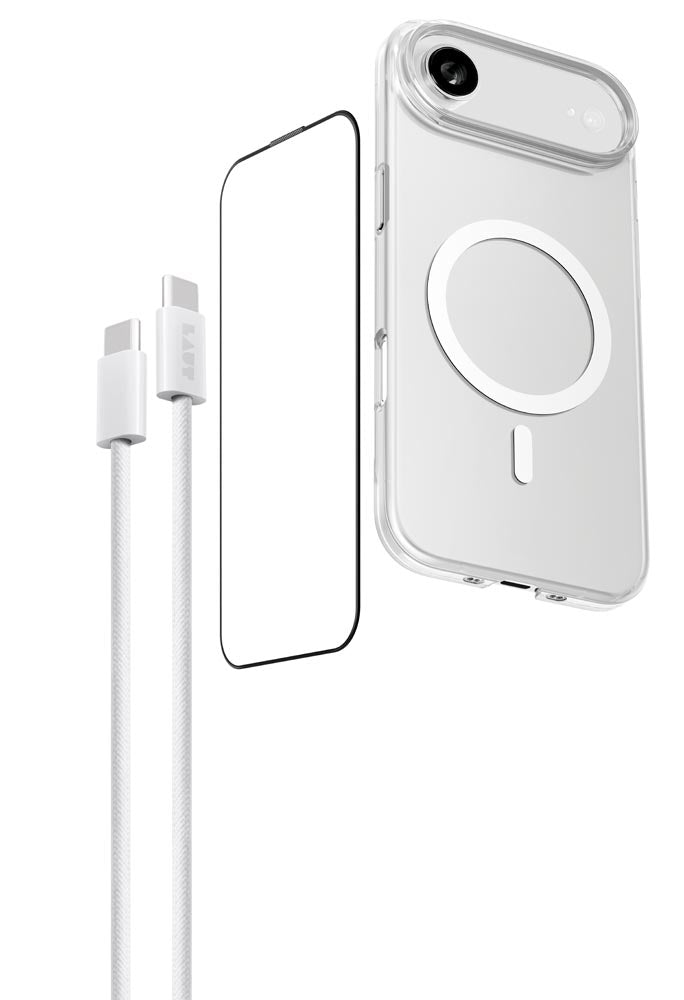 Laut iPhone 17 Air 6.6 (2025) Clear L_IP25C_CR_BUN Bundle Crystal Clear Prime GLS Edge Cable