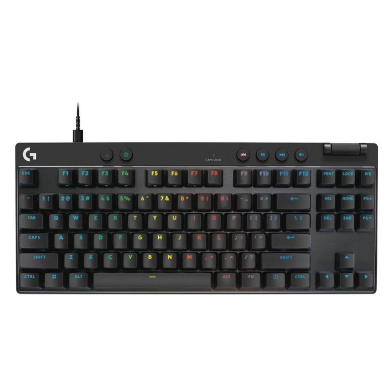 Logitech G Pro X TKL Rapid Wired Gaming Keyboard with Analog Switches (Black)