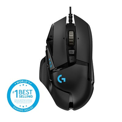 Logitech G502 Wired Gaming Mouse (Black)