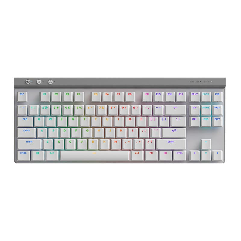 Logitech G515 LIGHTSPEED TKL Wireless Gaming Keyboard (White) 920-012581