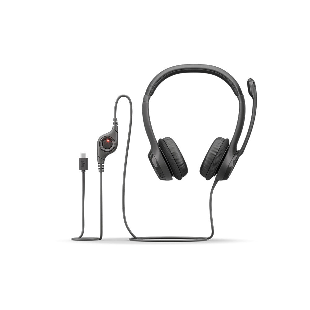 Logitech H390 USB-C Stereo Headset (Black)