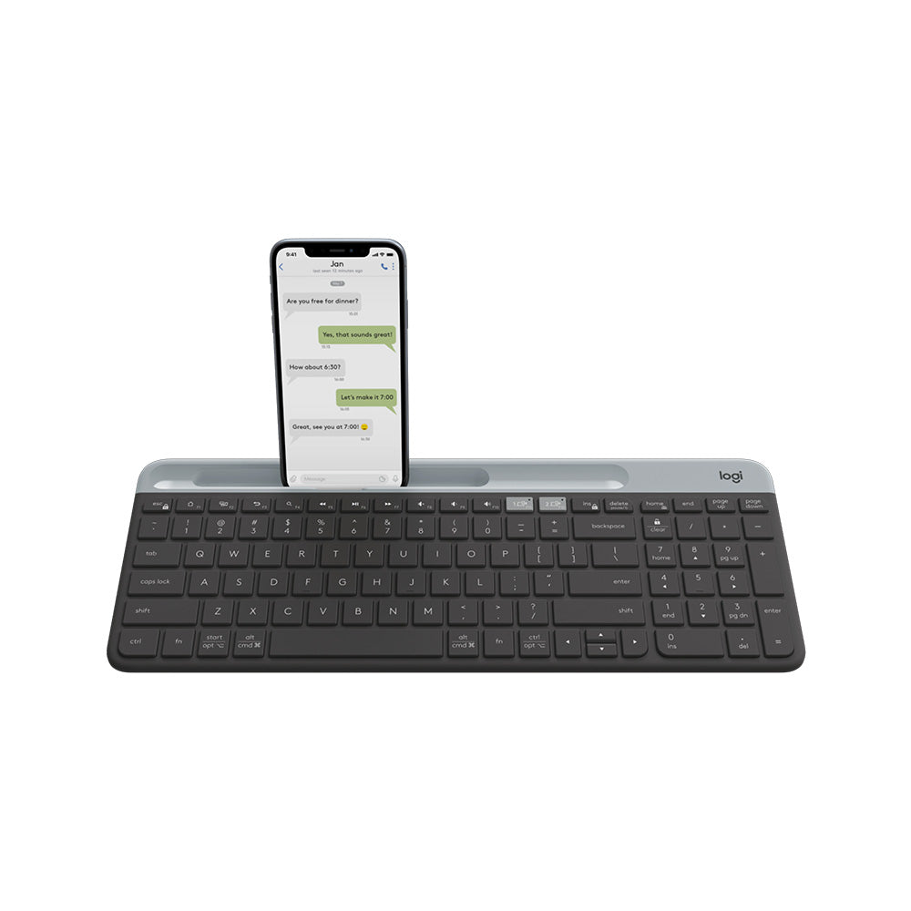 Logitech K580 Slim Multi-Device Wireless Keyboard (Graphite)