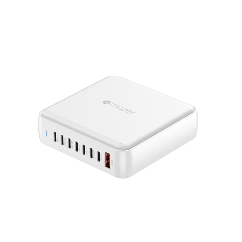 Mazer M-D170W-V5-BKPD170W 8Ports (7C1A) Desktop Charger with 1.5M Power Cable (White)