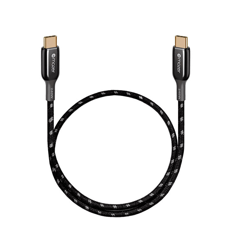 Mazer M-PL3Pro-240C50 240W USB C to C Cable 0.5m (Black)
