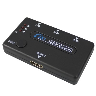 Mitori 3in1 HDMI Switch Selector with IR Remote Control