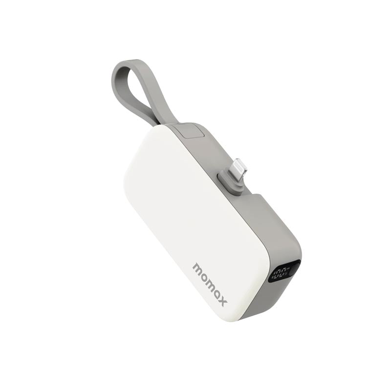 Momax IP130MFIW 5000mAh PD20W 3-in-1 Built-in Lightning Powerbank (White)