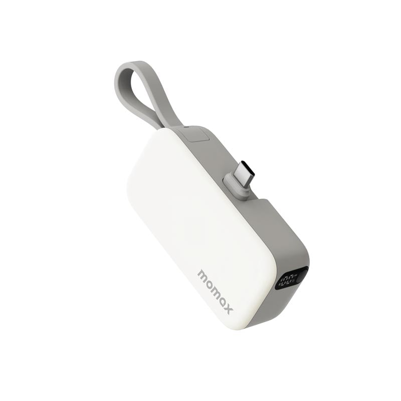 Momax IP130W 5000mAh PD20W 3-In-1 Built-in USB-C Powerbank (White)