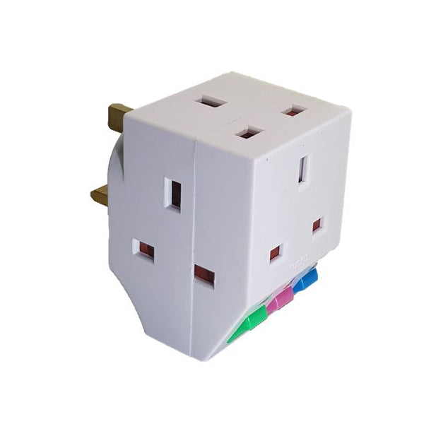 Morries CK8198 3-Way 13A Adapter with Switch
