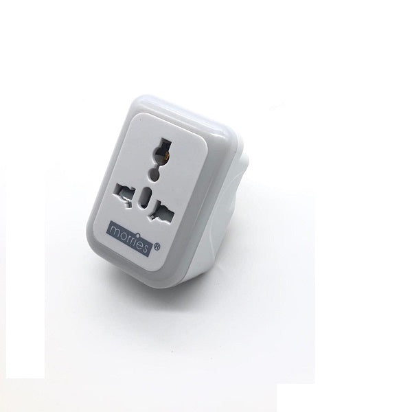 Morries MS002/WNL Travel Adaptor w/Night Light (White)
