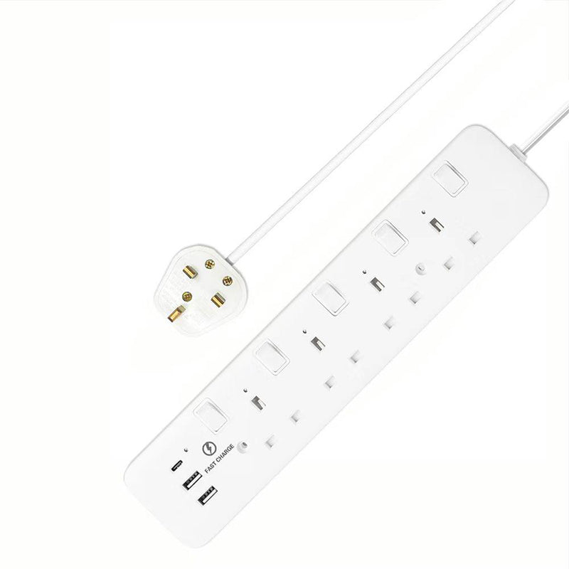 Morries MS4W2U1C/3M 4Way 3M Extension(2 USB + 1 Type-C)