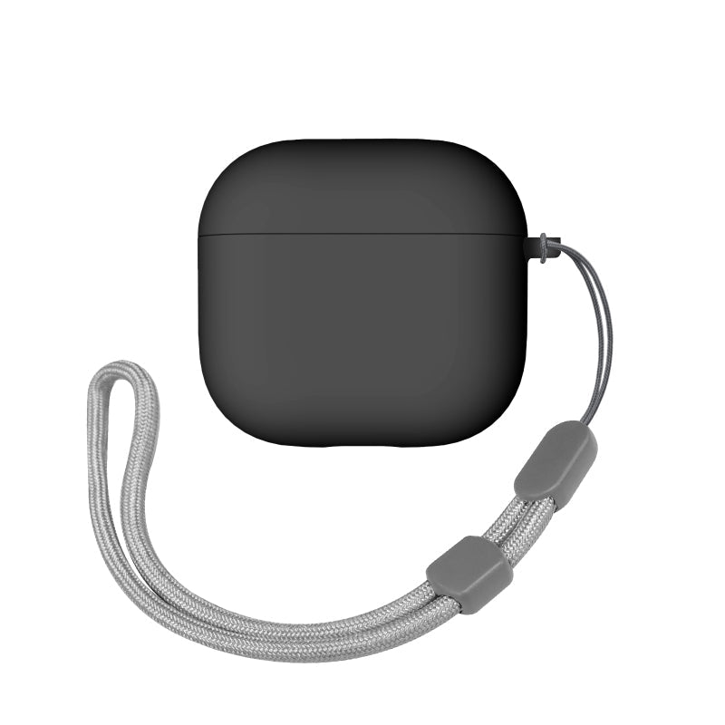 N.Brandz N-AP4-Silicon-BK Airpod 4 ANC Hybrid Silicon Hard Case (Black)