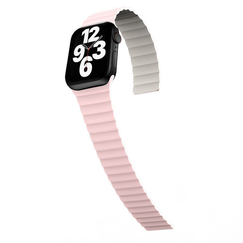 N.Brandz Urbanlife/N-WB41-LINKRE-PW/LINK 41mm/40mm/38mm-Pink White Reversible Apple Watch Bands