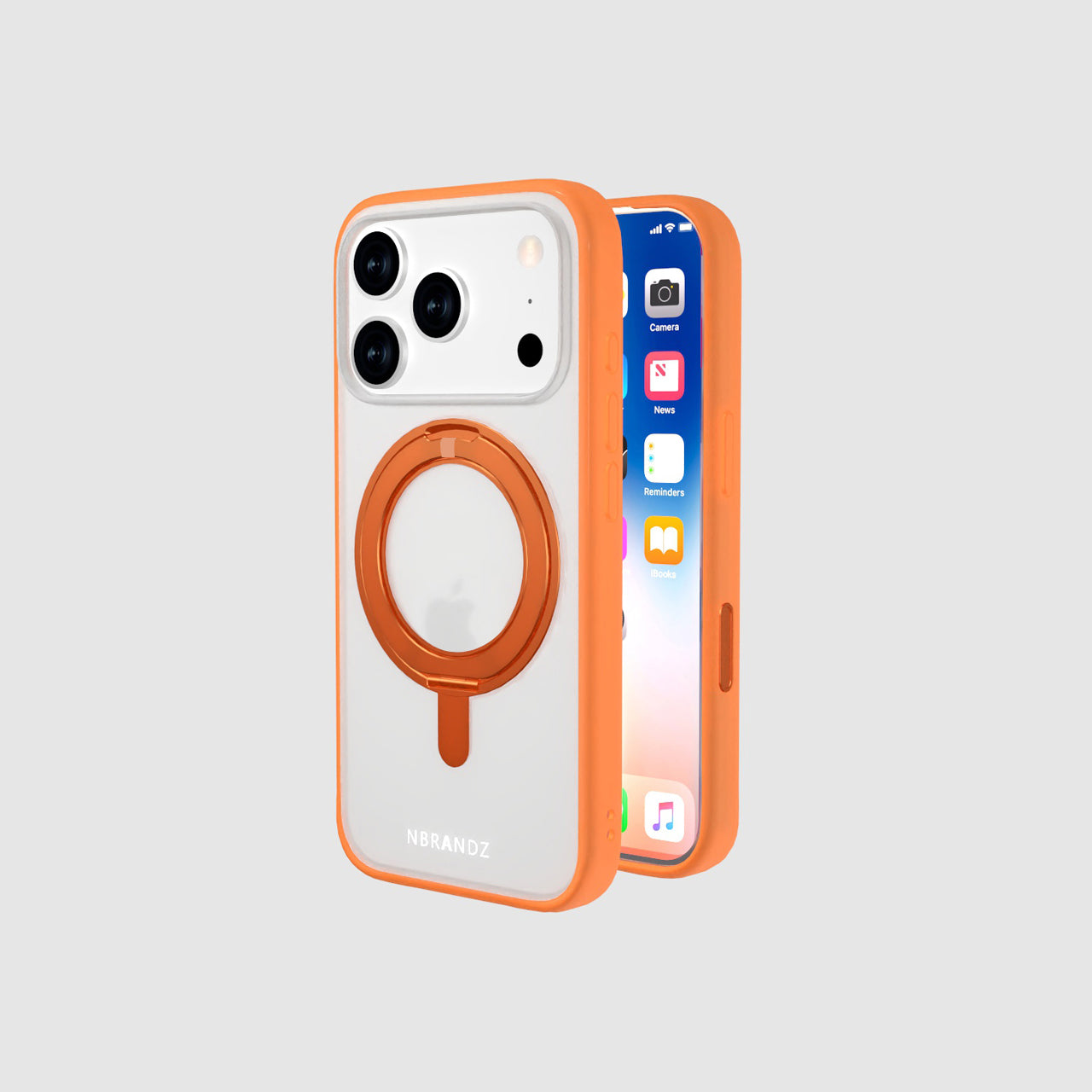 Nbrandz/N-Mag360-iPhone 17 Pro Sunset Gold Mag360 Touch 360 Rotation Protective Case