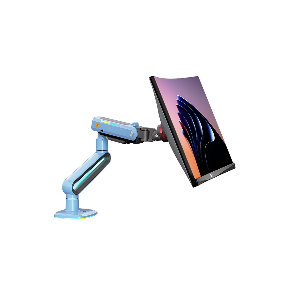 Northbayou M8 Gaming Monitor Arm Blue with RGB