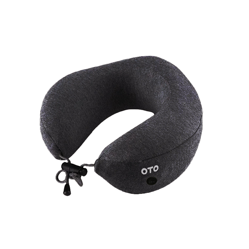 OTO NS-320 Compact Neck Pillow w Gentle Vibration Massager Black