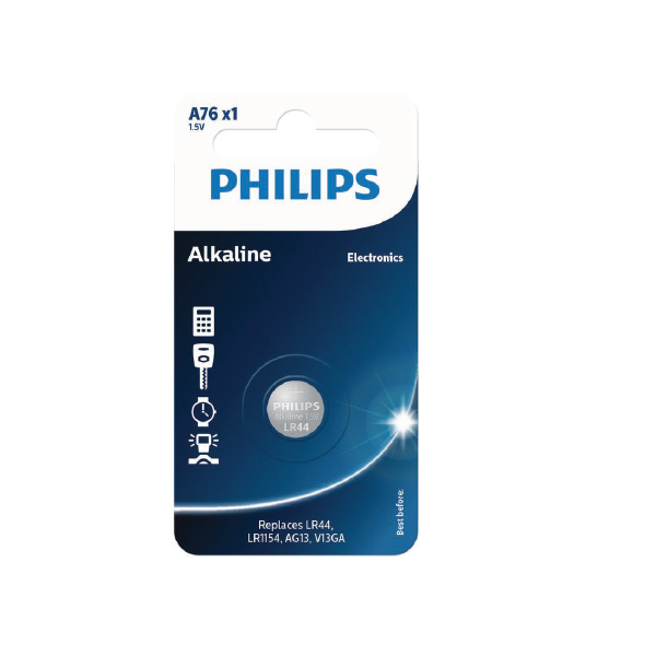 Philips A76L/40 Alkaline 1.5V(LR44/LR1154)