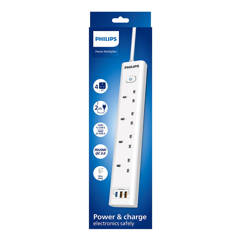 Philips CHP8241WA/69 4-way Extension 2A1C 2M