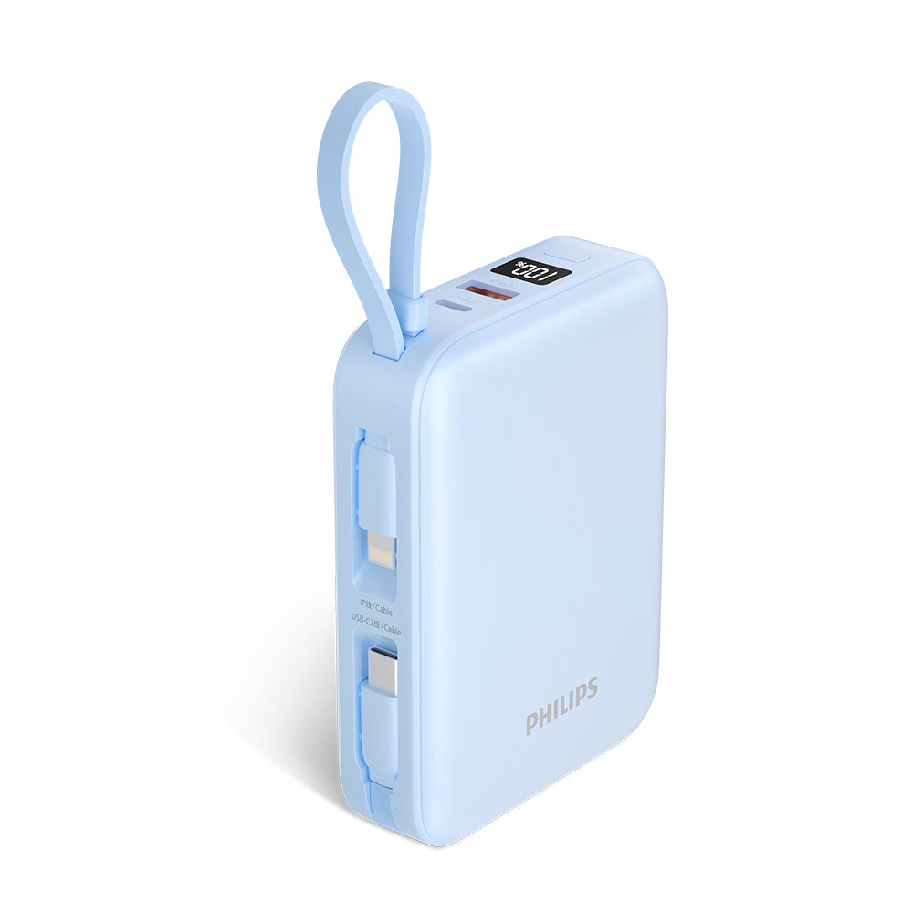 Philips DLP2226L/97 20000mAh CCC 22.5W USB-C+Lightning Cable (Blue)