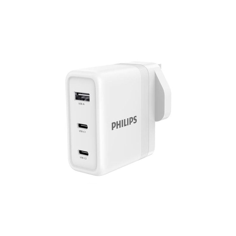Philips DLP6332CW/05 100W GaN Wall Charger 2C1A (White)
