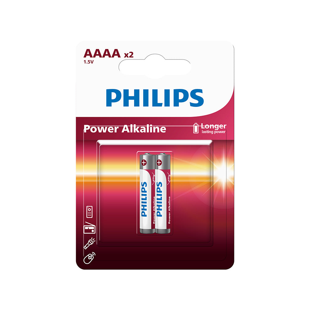 Philips LR8D425P2B/40 Entry Alkaline AAAAx2 Blister Pack