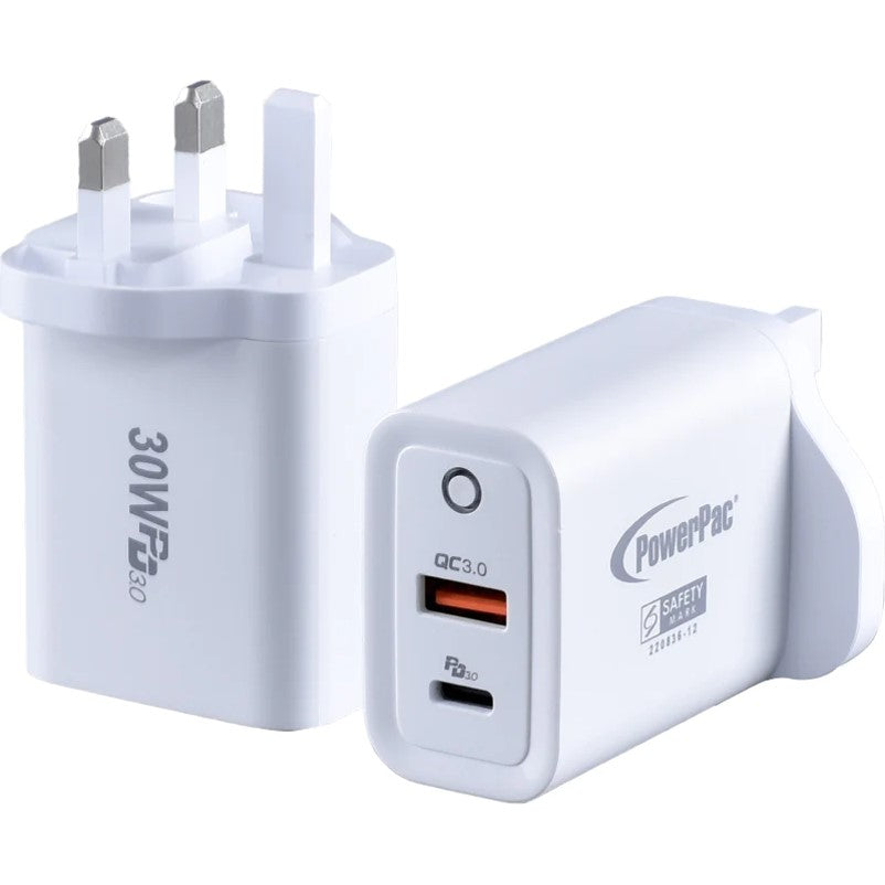 Powerpac PP7983 1C/1A USB 30Watts Charger