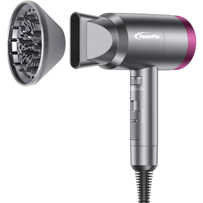 PowerPac PPH1327 20K RPM 1600W Hair Dryer