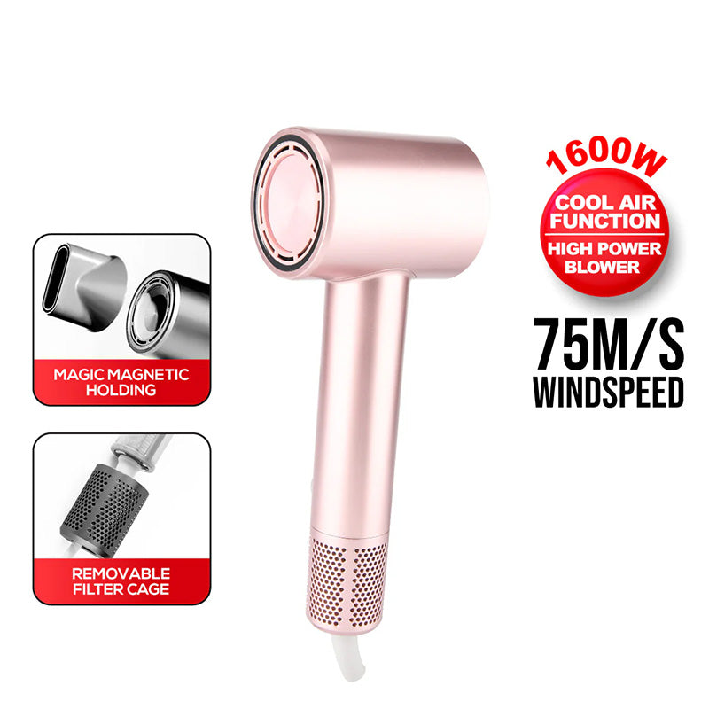 PowerPac PPH2858 High Speed Hair Dryer (Pink)