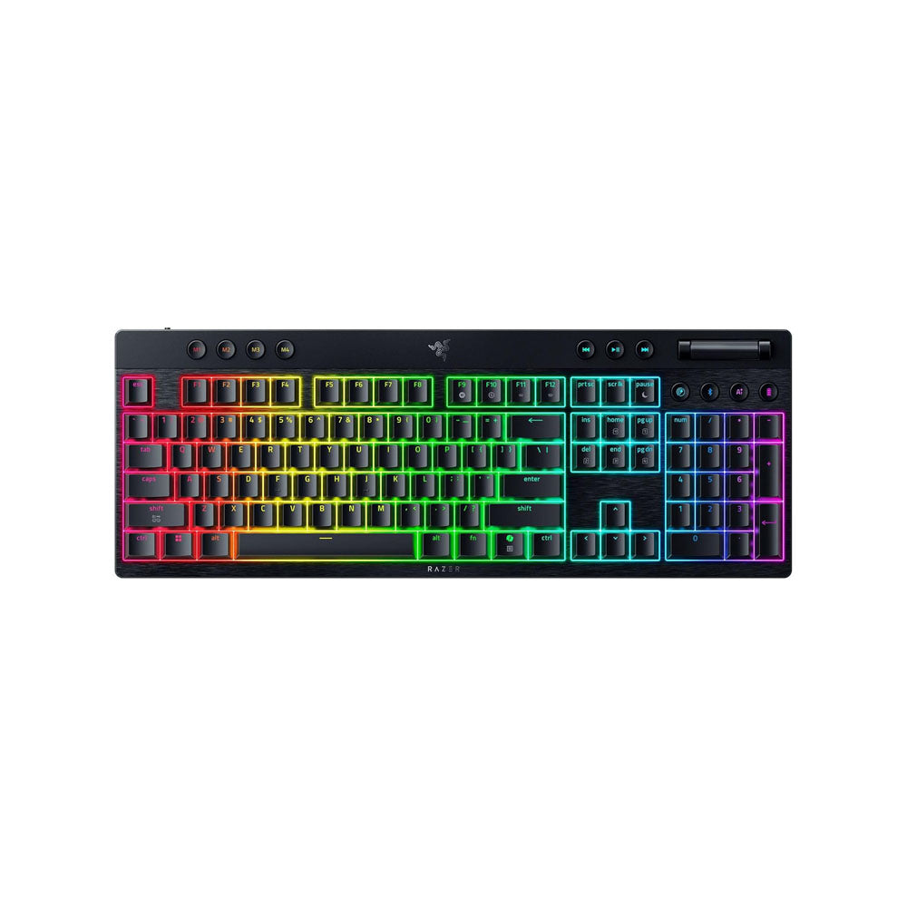 Razer BlackWidow V4 Low-Profile HyperSpeed Wireless Gaming Keyboard (Yellow Switch)