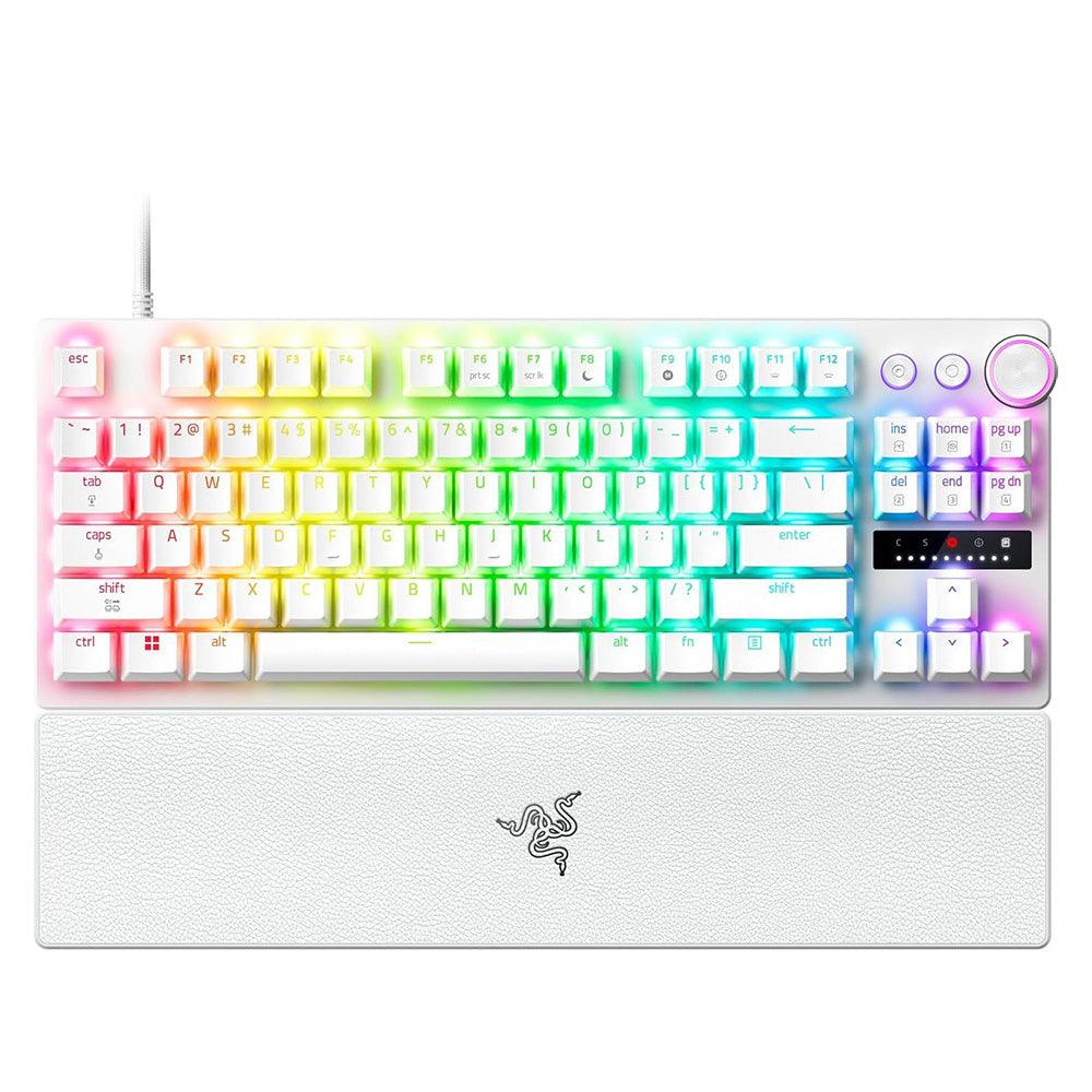 Razer Huntsman V3 Pro TKL 8KHz Wired Gaming Keyboard (White)