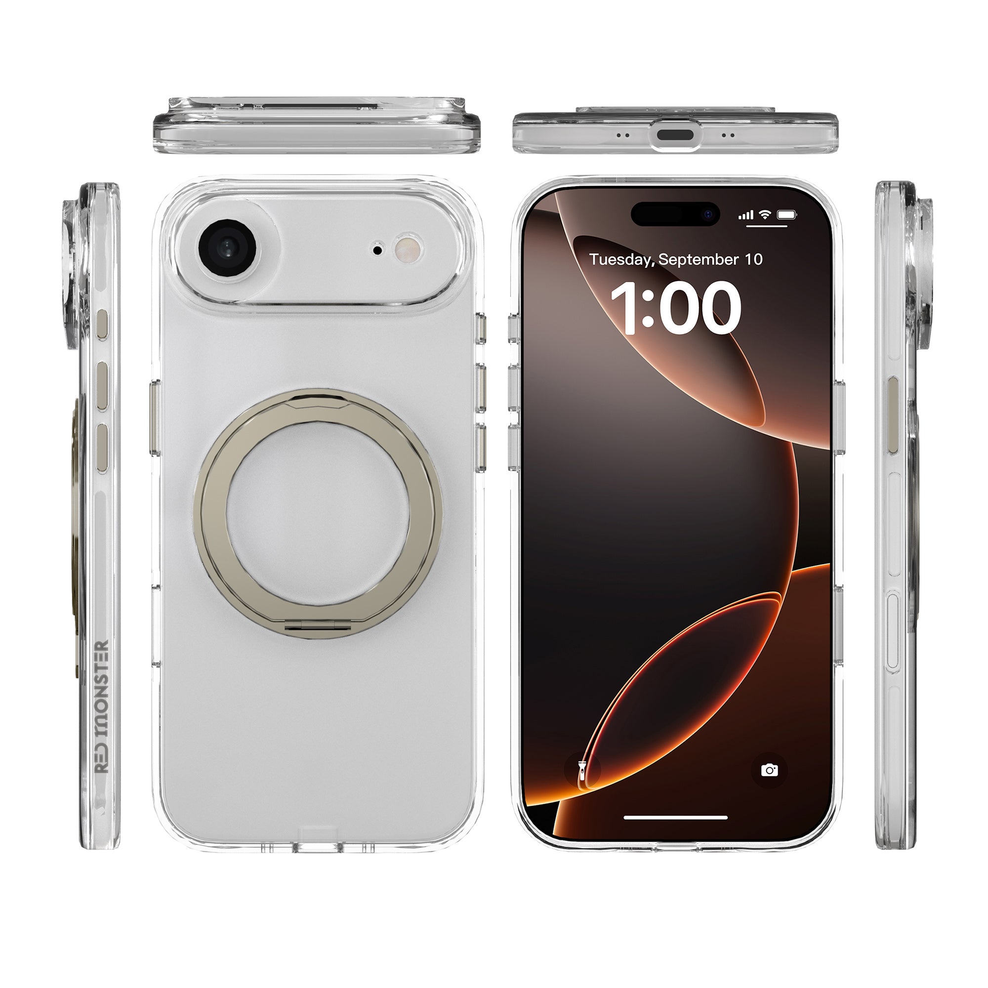 Redmonster iPhone 17 Air 6.5 (2025) Gassan M 360 Gun Metal
