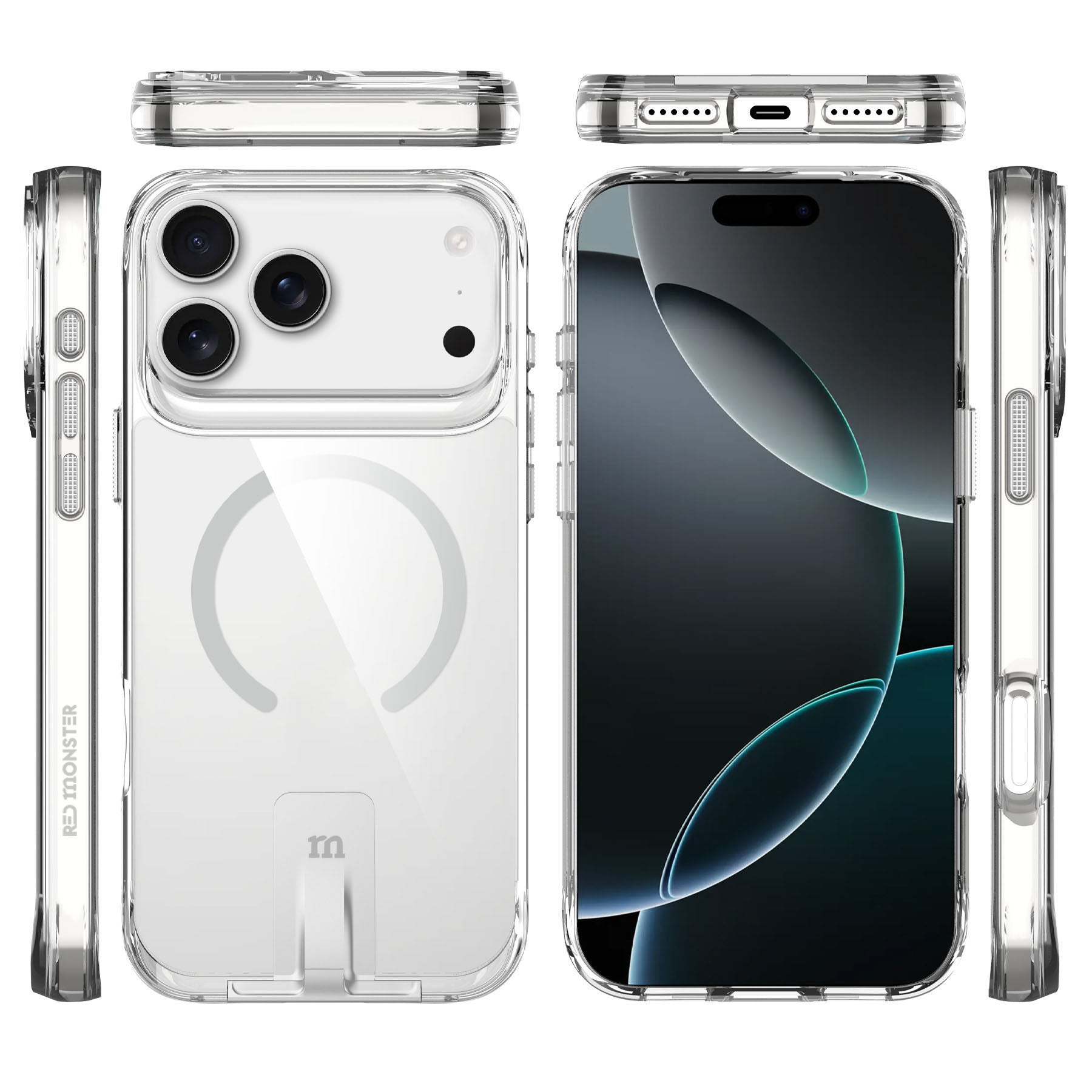 Redmonster iPhone 17 Pro 6.3 (2025) Basic M Stand Clear