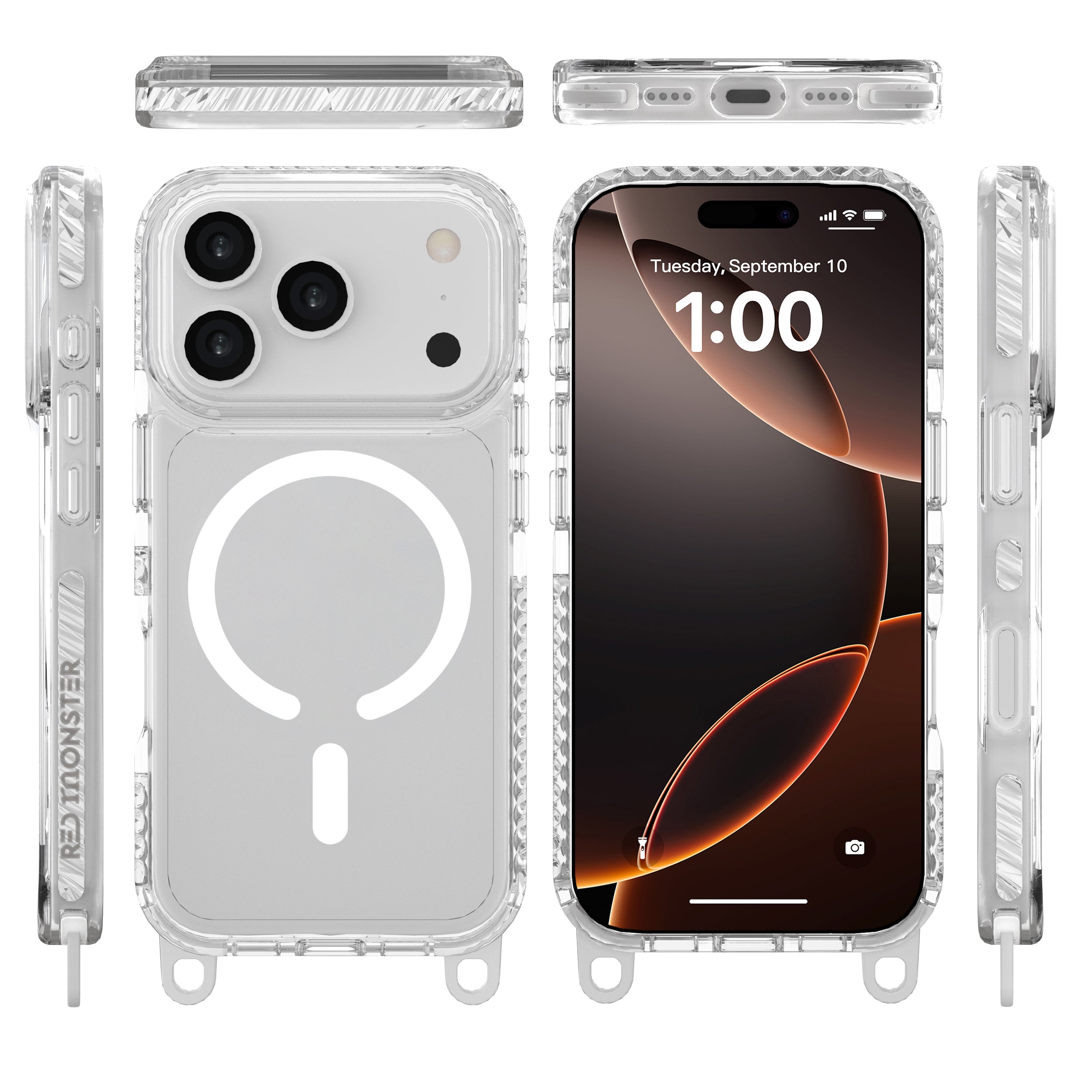 Redmonster iPhone 17 Pro 6.3 (2025) Gassan M Strap White