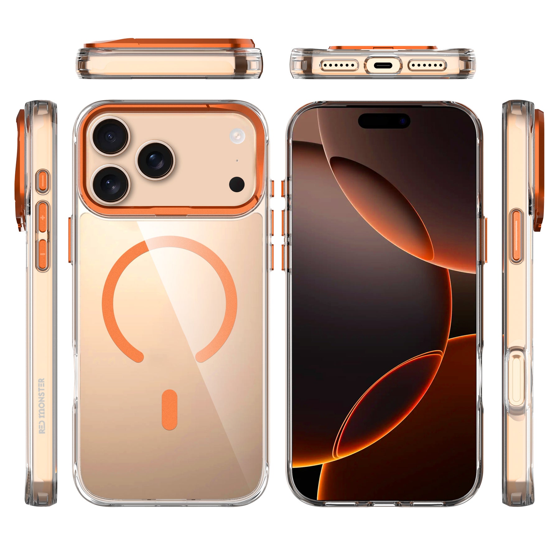 Redmonster iPhone 17 Pro Max 6.9 (2025) Basic M Stand Coral