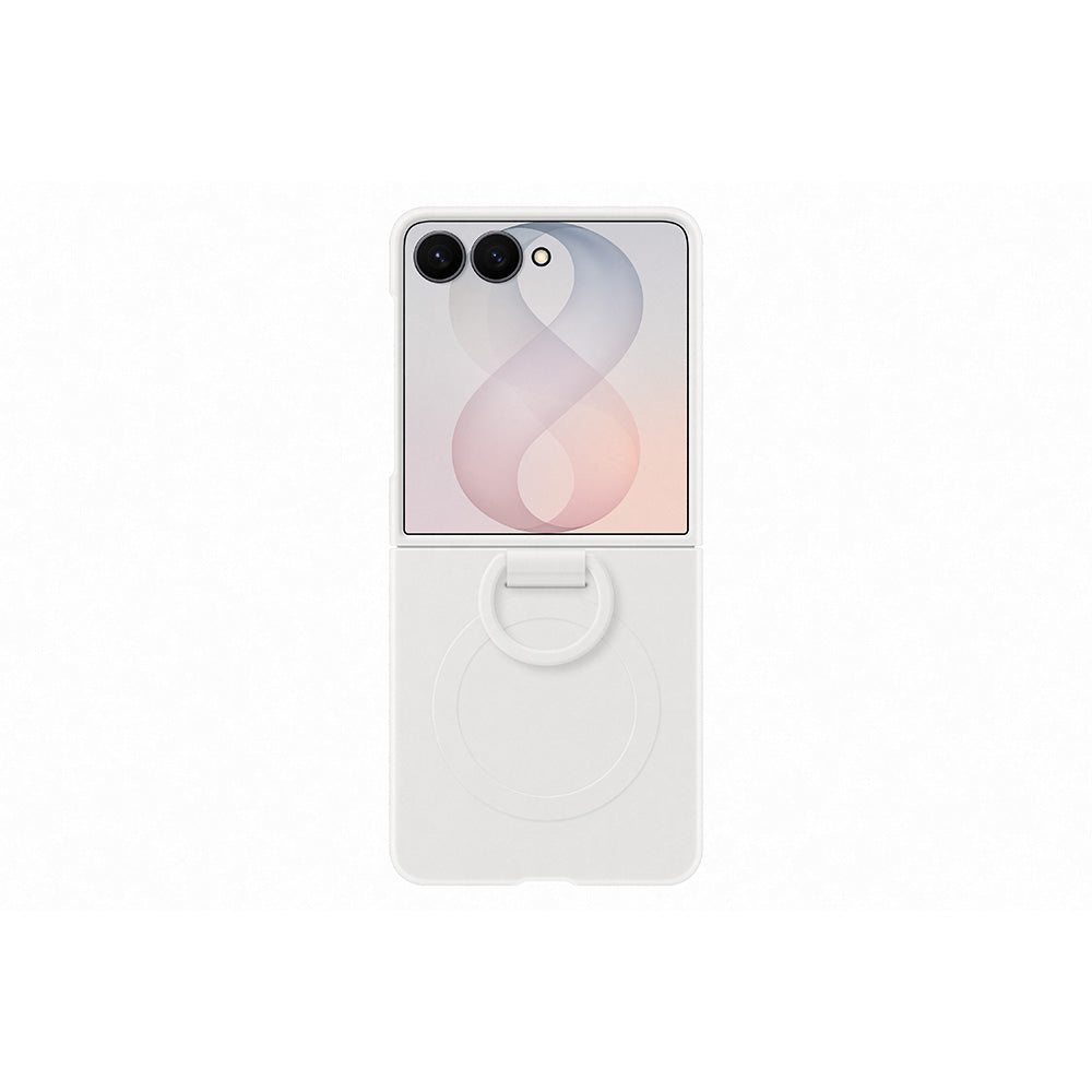 Samsung EF-EF776CWEGWW Galaxy Z Flip8 Silicone Ring Magnet Case - Cream