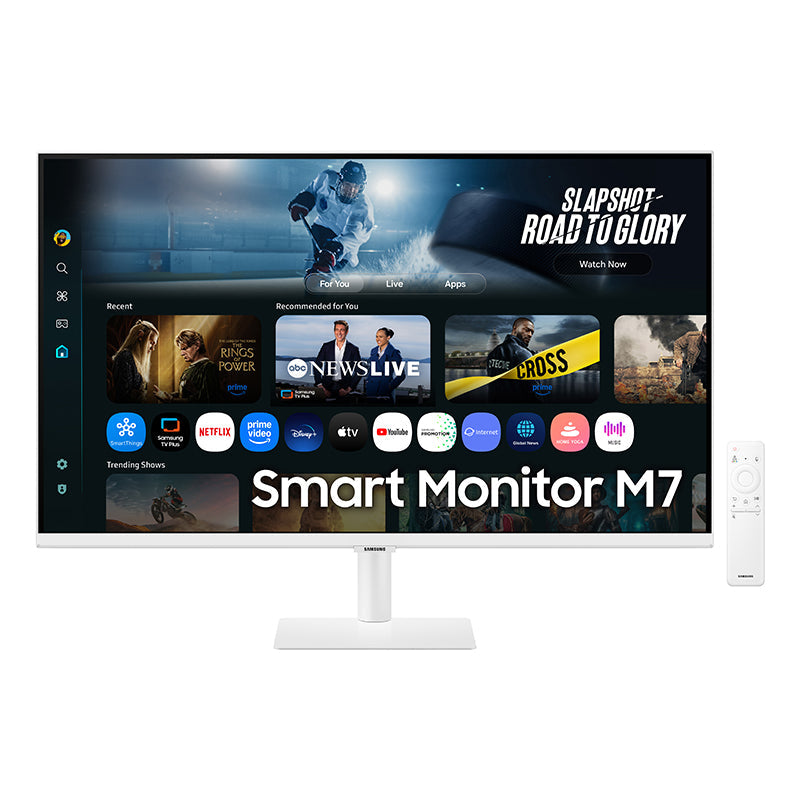 Samsung 32" UHD M7 Flat Smart Monitor (White)