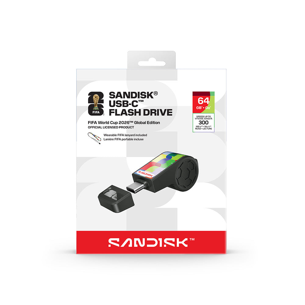 SanDisk 64GB FIFA World Cup 2026 USB-C Flash Drive (Global)