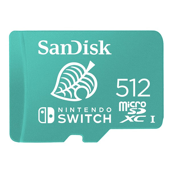SanDisk Nintendo Licensed microSDXC UHS-I 512GB (Green) 100MB/s [SDSQXAO-512G-GN3ZN]
